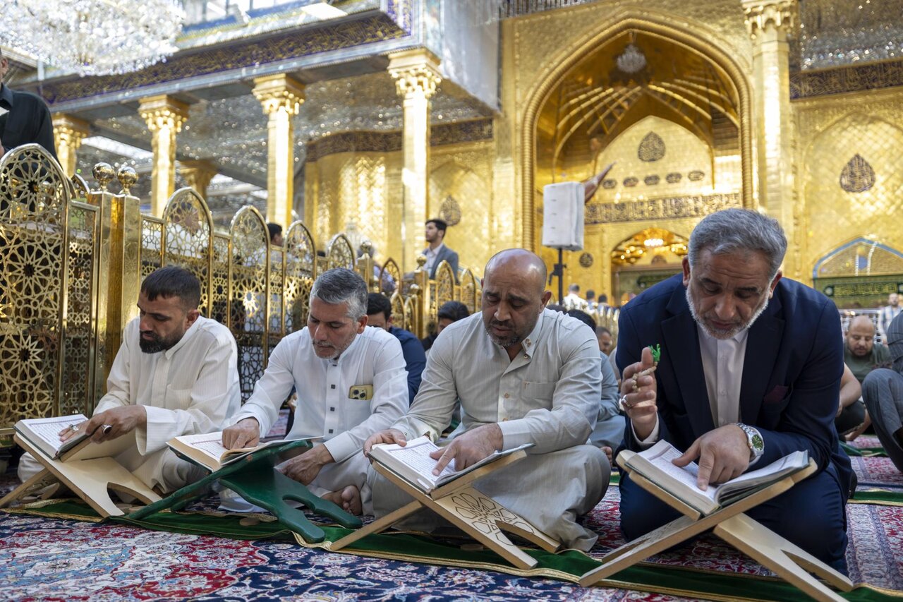 Central Quranic Khatmah at al-Abbas shrine witnessing a wide turnout (+Photos)
