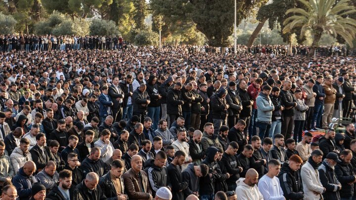 گزارش تصویری | نماز عید فطر در مسجد الاقصی