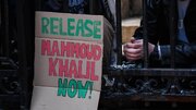 Photos: Demonstrators at Columbia University protest arrest of Mahmoud Khalil