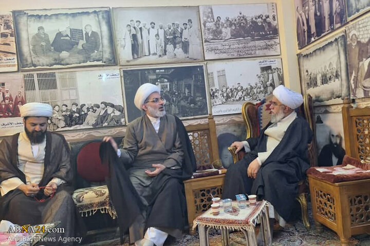 Photos: Ayatollah Ramazani visits "Torath" Writing, Researching, Publishing center of Najaf Seminary