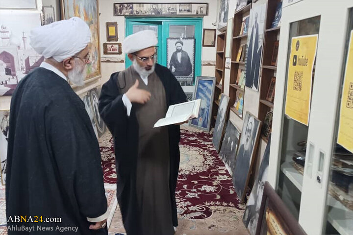 Photos: Ayatollah Ramazani visits "Torath" Writing, Researching, Publishing center of Najaf Seminary