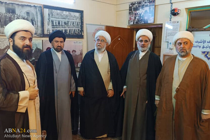 Photos: Ayatollah Ramazani visits "Torath" Writing, Researching, Publishing center of Najaf Seminary