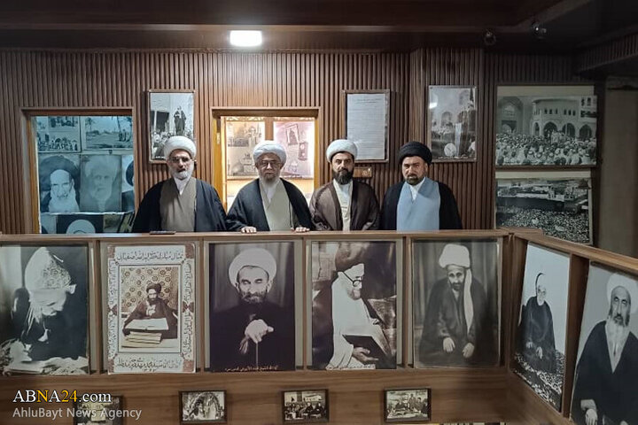 Photos: Ayatollah Ramazani visits "Torath" Writing, Researching, Publishing center of Najaf Seminary