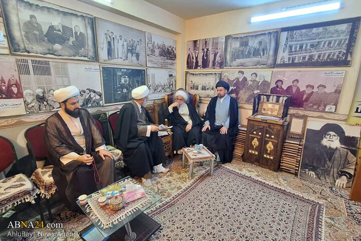Photos: Ayatollah Ramazani visits "Torath" Writing, Researching, Publishing center of Najaf Seminary