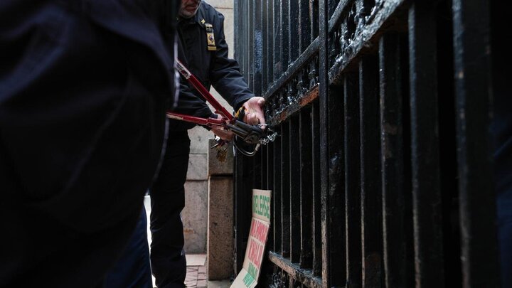 Photos: Demonstrators at Columbia University protest arrest of Mahmoud Khalil