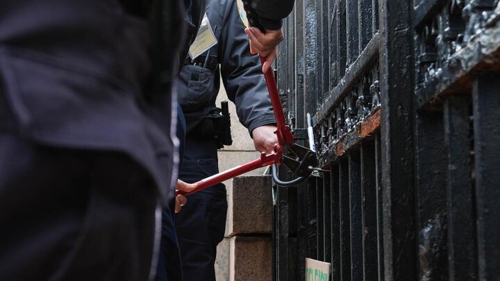 Photos: Demonstrators at Columbia University protest arrest of Mahmoud Khalil
