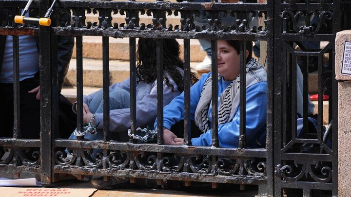 Photos: Demonstrators at Columbia University protest arrest of Mahmoud Khalil