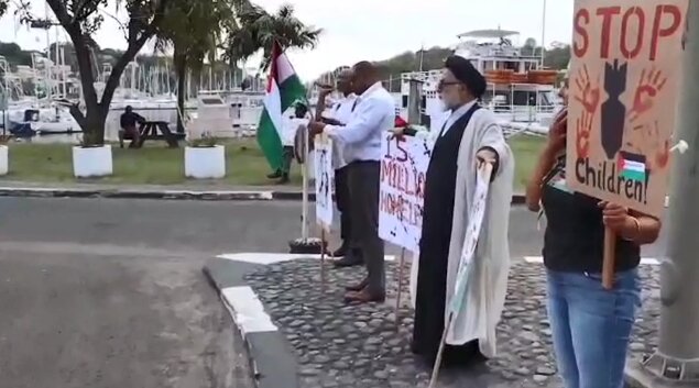 Report: Pro- Palestinian activists gahther in Grenada