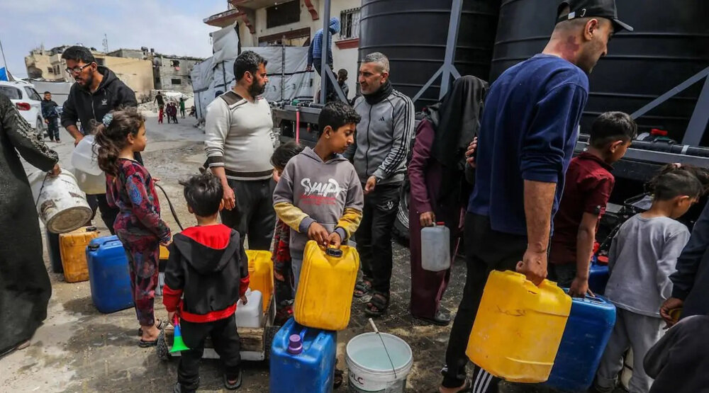 Israeli criminal regime strike destroys water desalination plant in Gaza