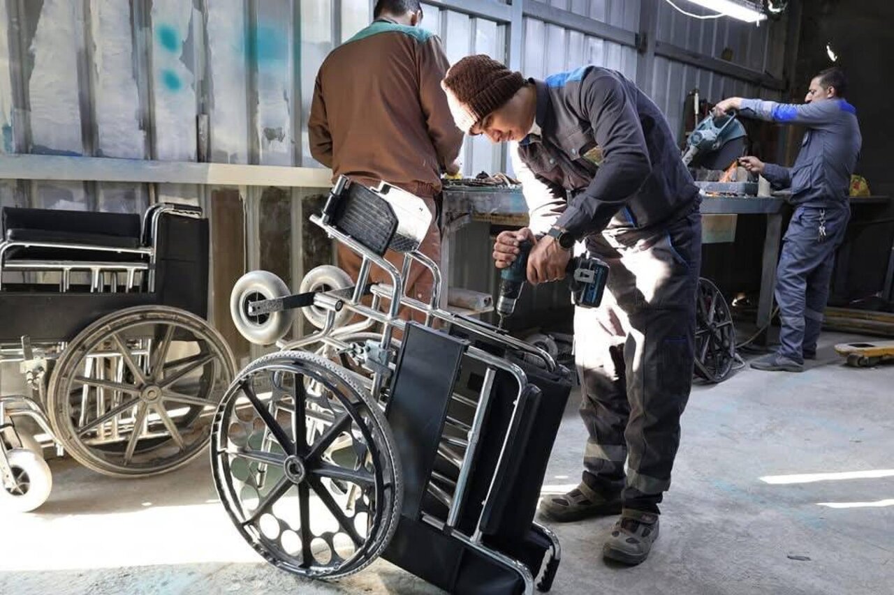 Campaign of maintaining wheelchairs of pilgrims with special needs by Al-Abbas holy shrine