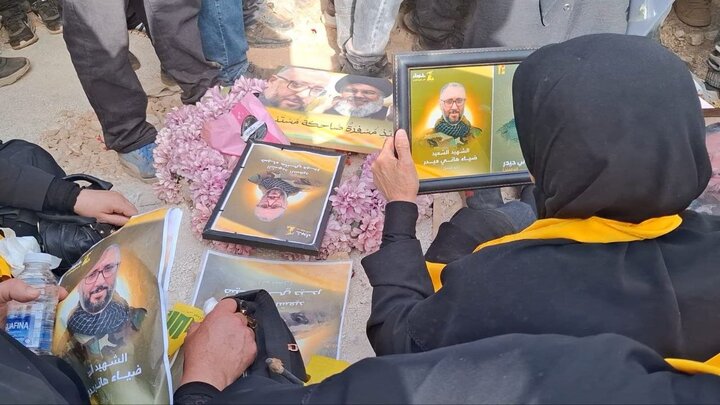 Photos: Funeral ceremony of 14 Hezbollah martyrs held in Blida, Lebanon