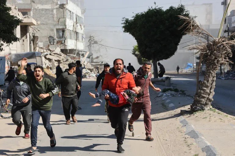 11 Palestinians martyred in Gaza Al-Nakheel Street massacre, including 8 children