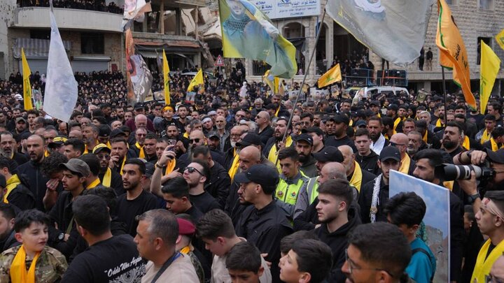 Photos: Funeral ceremony of Hezbollah martyrs held in Taybeh, Lebanon