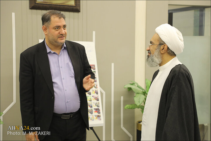 Photos: Ayatollah Sheikh Hussain Maatooq visits ABNA news agency