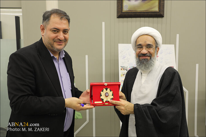 Photos: Ayatollah Sheikh Hussain Maatooq visits ABNA news agency