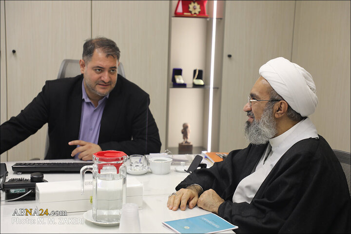 Photos: Ayatollah Sheikh Hussain Maatooq visits ABNA news agency