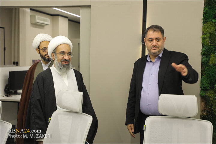 Photos: Ayatollah Sheikh Hussain Maatooq visits ABNA news agency