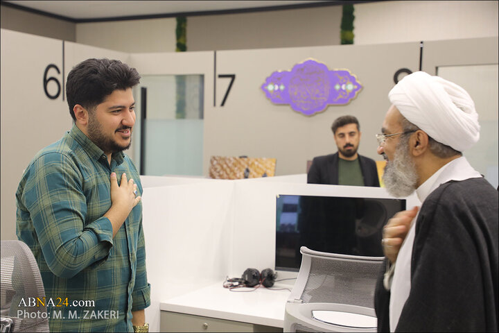 Photos: Ayatollah Sheikh Hussain Maatooq visits ABNA news agency