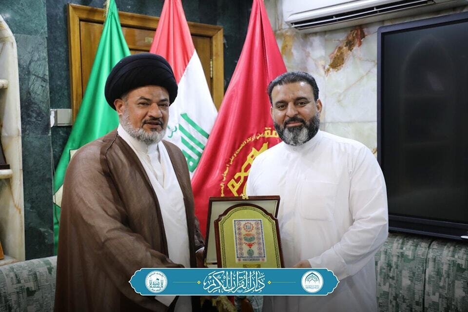 Ramadan Quran reciters honored by Imam Hussein Shrine’s custodian (+Photos)