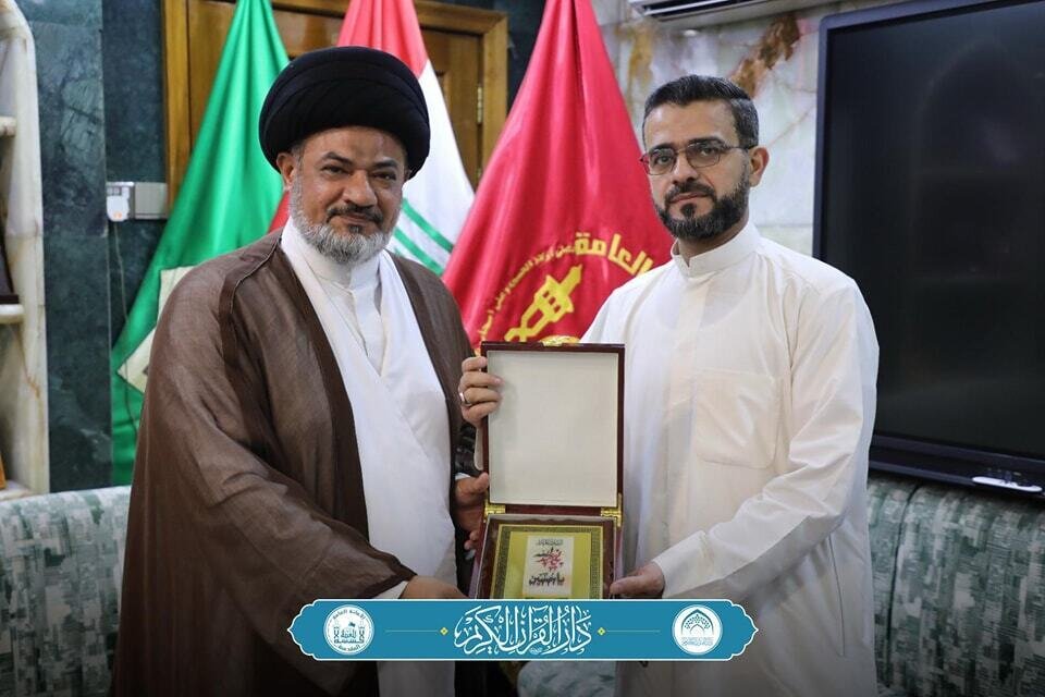 Ramadan Quran reciters honored by Imam Hussein Shrine’s custodian (+Photos)