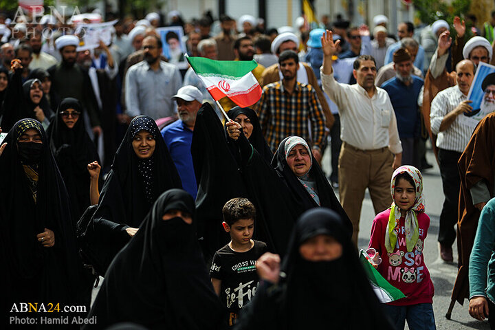 Photos: People of Qom stage massive Pro-Palestine rally