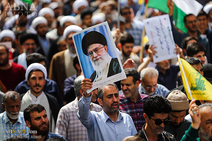 Photos: People of Qom stage massive Pro-Palestine rally