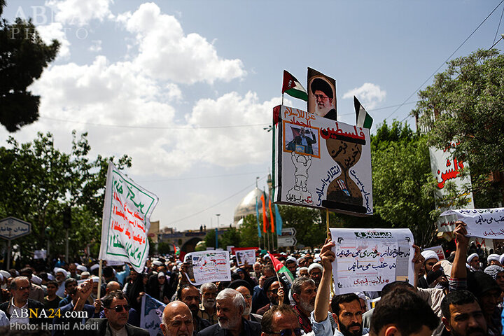 Photos: People of Qom stage massive Pro-Palestine rally