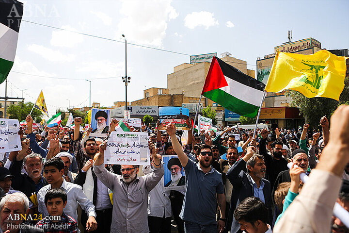Photos: People of Qom stage massive Pro-Palestine rally