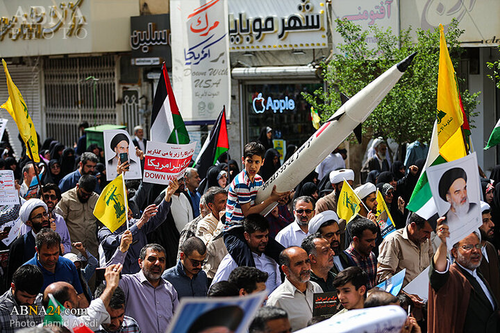 Photos: People of Qom stage massive Pro-Palestine rally