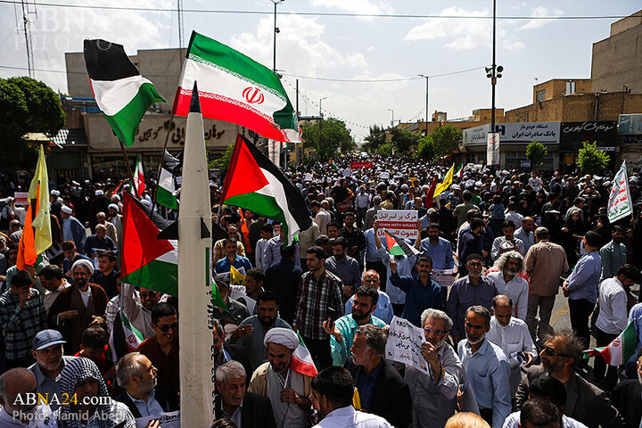 Photos: People of Qom stage massive Pro-Palestine rally