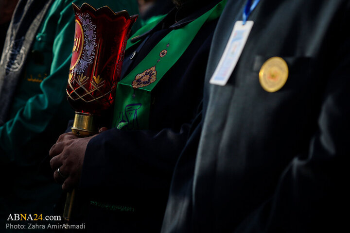 Photos: Mourning flag hoisted on Hazrat Abd al-'Azim al-Hasani's shrine dome