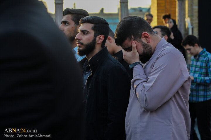 Photos: Mourning flag hoisted on Hazrat Abd al-'Azim al-Hasani's shrine dome