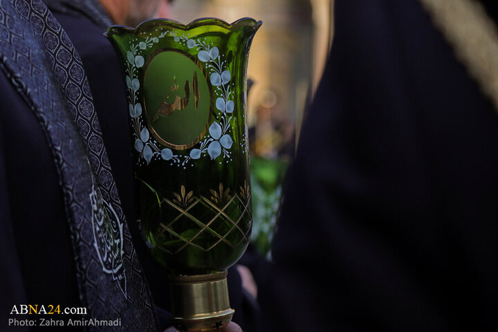 Photos: Mourning flag hoisted on Hazrat Abd al-'Azim al-Hasani's shrine dome