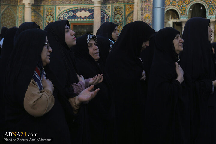 Photos: Mourning flag hoisted on Hazrat Abd al-'Azim al-Hasani's shrine dome