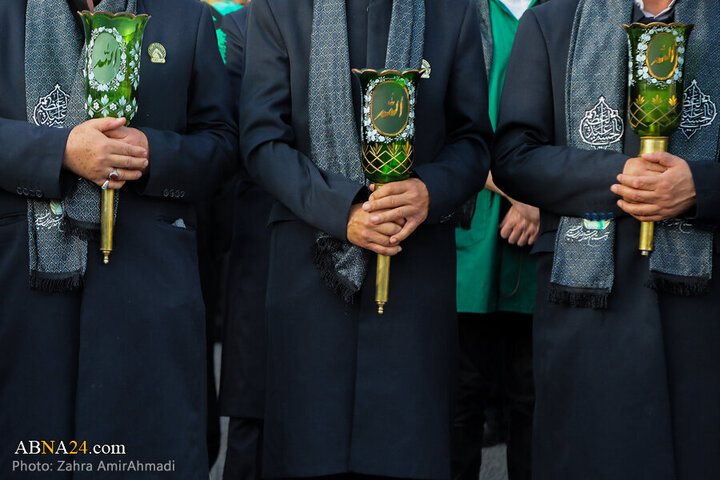 Photos: Mourning flag hoisted on Hazrat Abd al-'Azim al-Hasani's shrine dome