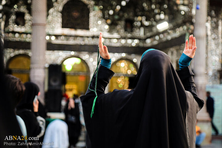Photos: Mourning flag hoisted on Hazrat Abd al-'Azim al-Hasani's shrine dome