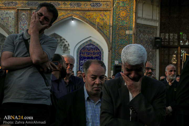 Photos: Mourning flag hoisted on Hazrat Abd al-'Azim al-Hasani's shrine dome