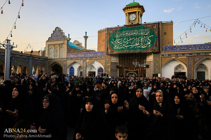 Photos: Mourning flag hoisted on Hazrat Abd al-'Azim al-Hasani's shrine dome