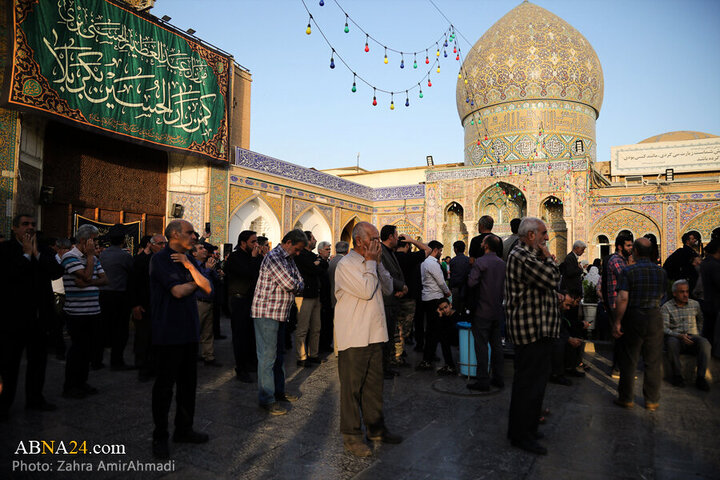 Photos: Mourning flag hoisted on Hazrat Abd al-'Azim al-Hasani's shrine dome