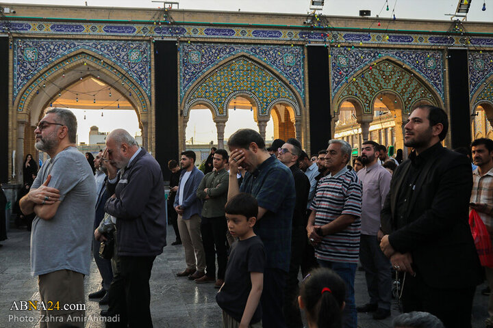 Photos: Mourning flag hoisted on Hazrat Abd al-'Azim al-Hasani's shrine dome