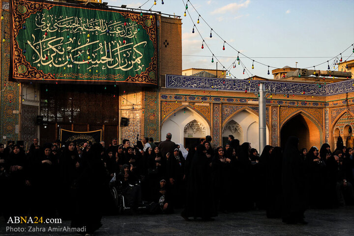 Photos: Mourning flag hoisted on Hazrat Abd al-'Azim al-Hasani's shrine dome