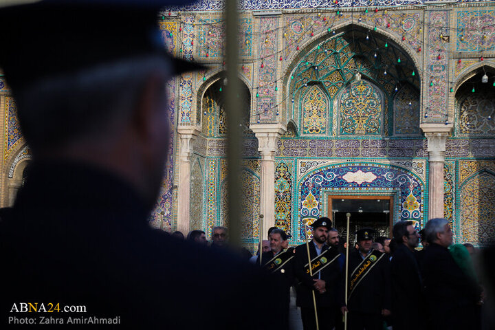 Photos: Mourning flag hoisted on Hazrat Abd al-'Azim al-Hasani's shrine dome