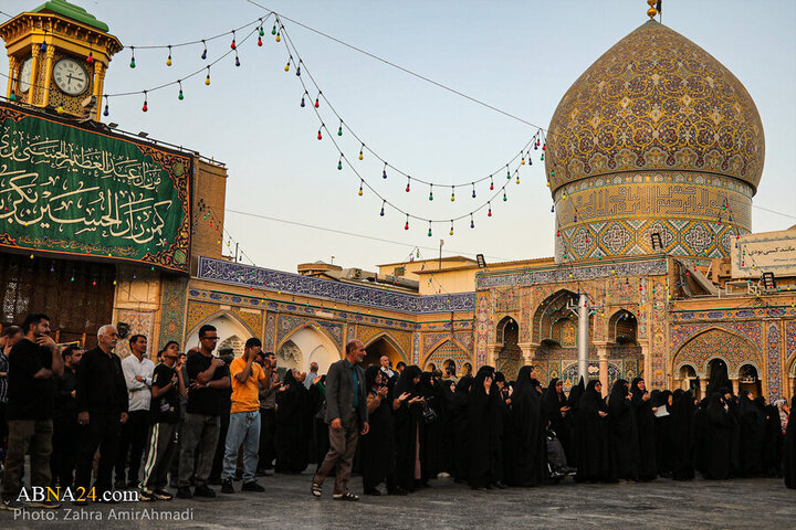 Photos: Mourning flag hoisted on Hazrat Abd al-'Azim al-Hasani's shrine dome