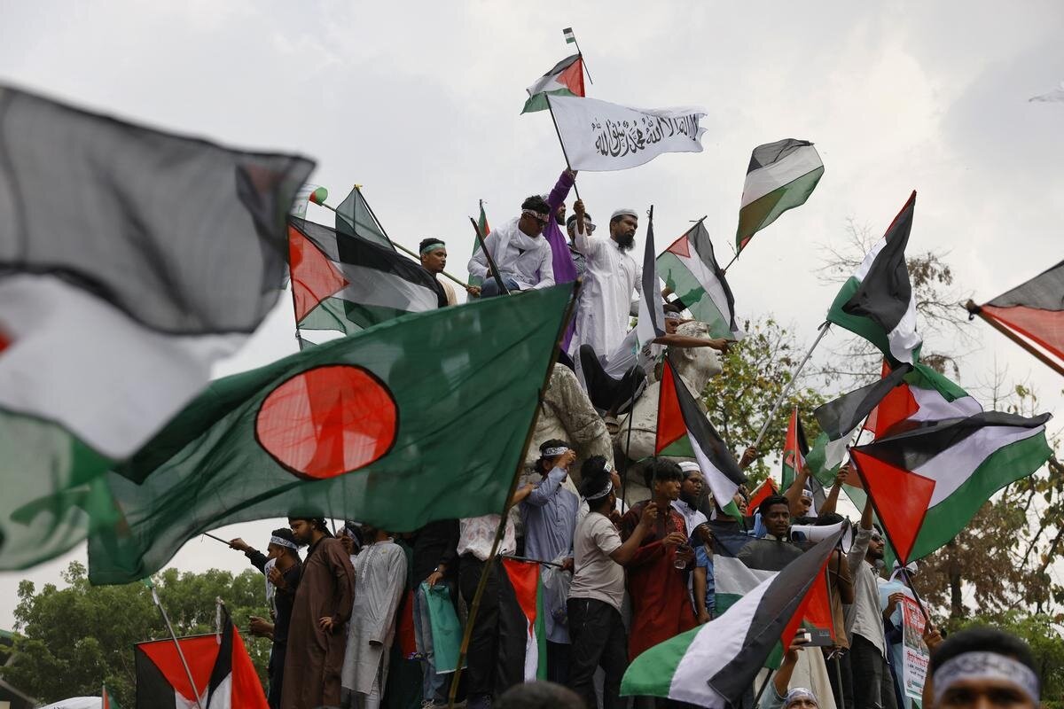 ویدیو | حرکت نمادین در بنگلادش؛ قطار همبستگی با ملت فلسطین
