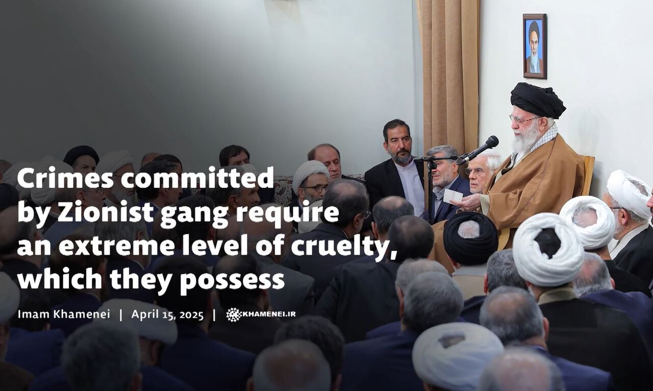 Video: "Zionist crimes reflect unparalleled cruelty and brutality" - Imam Khamenei
