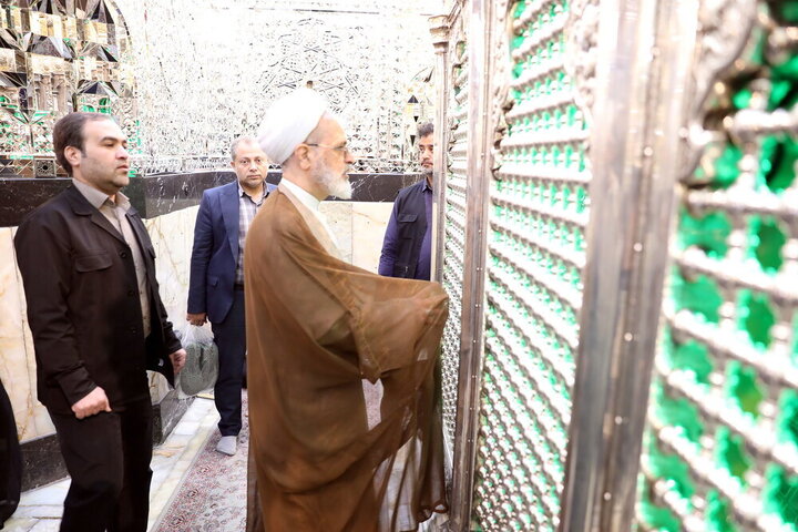 Photos: Head of Iran's Seminaries attends Shah Abdol-Azim Shrine