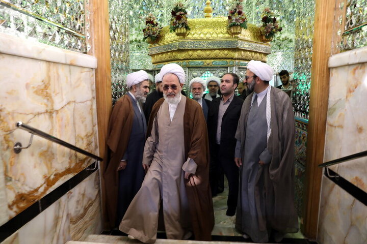 Photos: Head of Iran's Seminaries attends Shah Abdol-Azim Shrine
