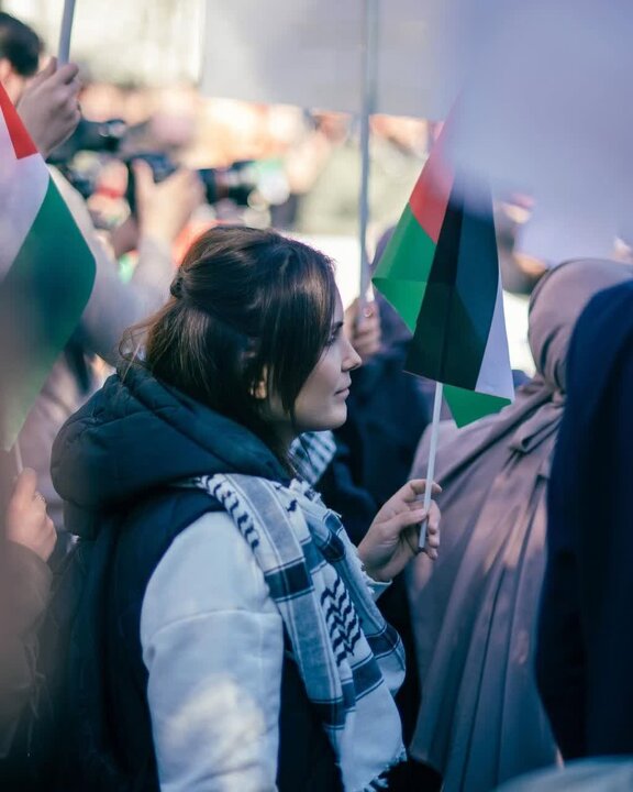 Photos: Demonstration in support of Palestine held in Albanian capital