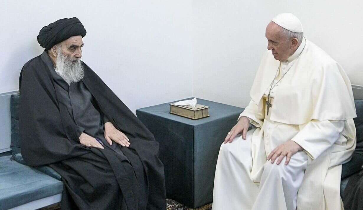 آیت‌الله سیستانی: پاپ فرانسیس جایگاه معنوی بالایی در میان بسیاری از ملت‌ها داشت
