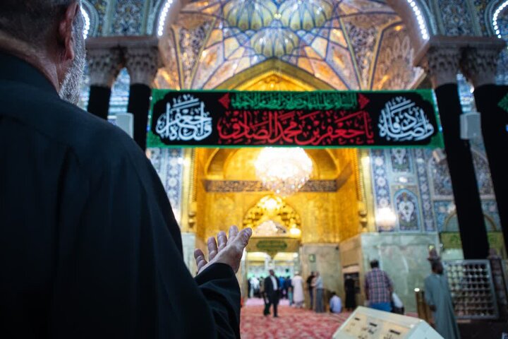 Photos: Imam Hussain Shrine covered in black ahead of Imam Sadiq martyrdom anniversary